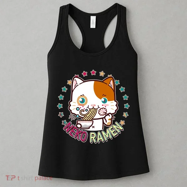Neko Ramen Noodle Cat Women's Tank Top