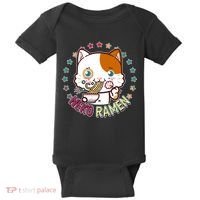 Neko Ramen Noodle Cat Baby Bodysuit thumb 0