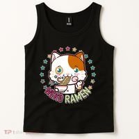 Neko Ramen Noodle Cat Tank Top thumb 2