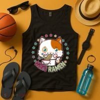 Neko Ramen Noodle Cat Tank Top thumb 4
