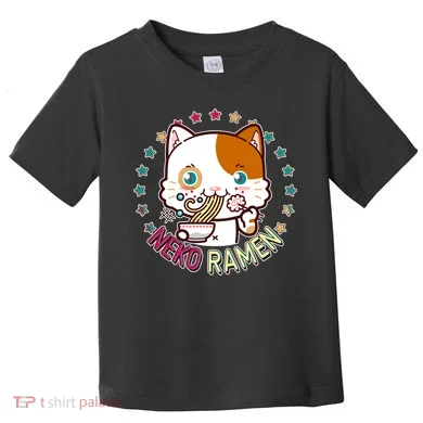 Neko Ramen Noodle Cat Toddler T-Shirt