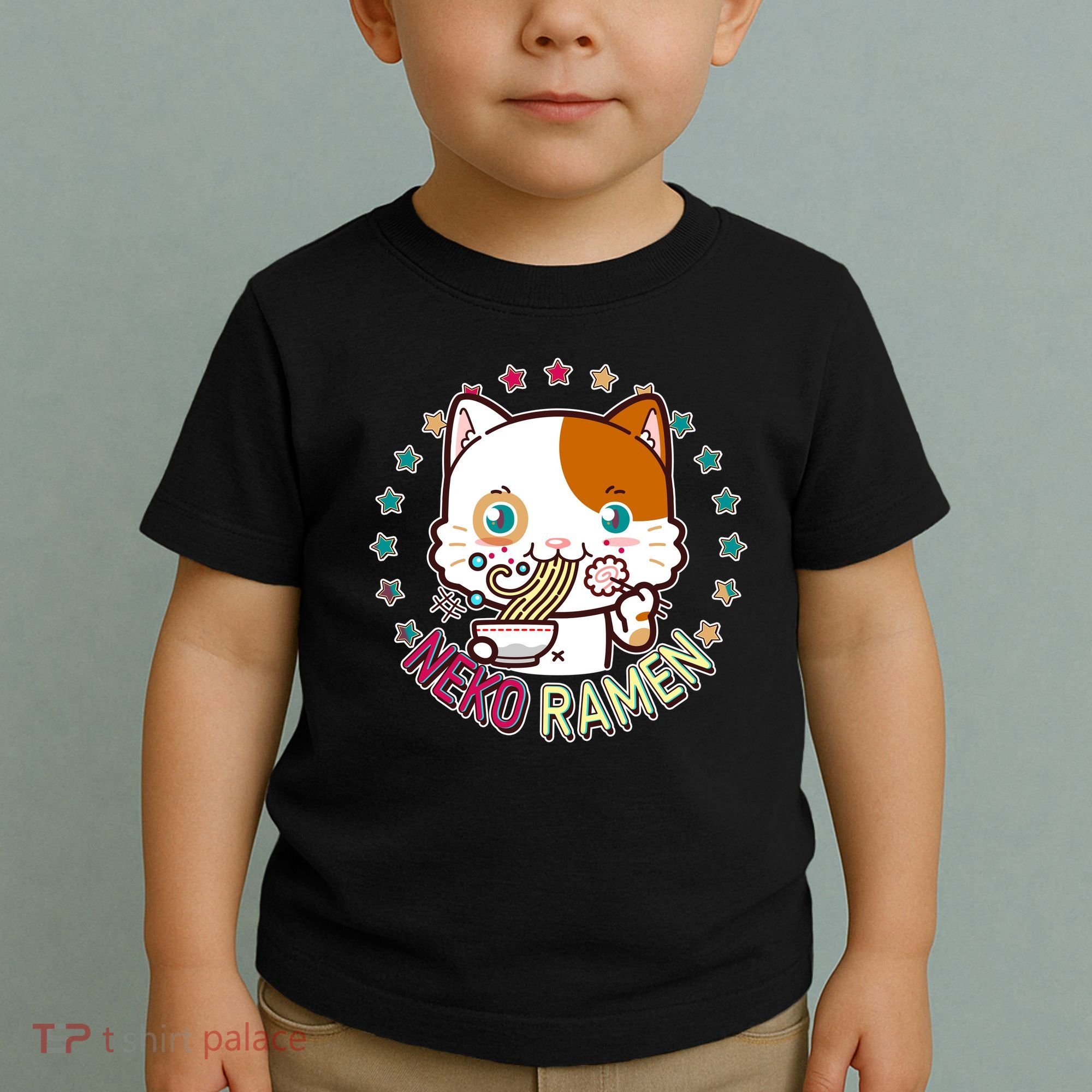 Neko Ramen Noodle Cat Toddler T-Shirt