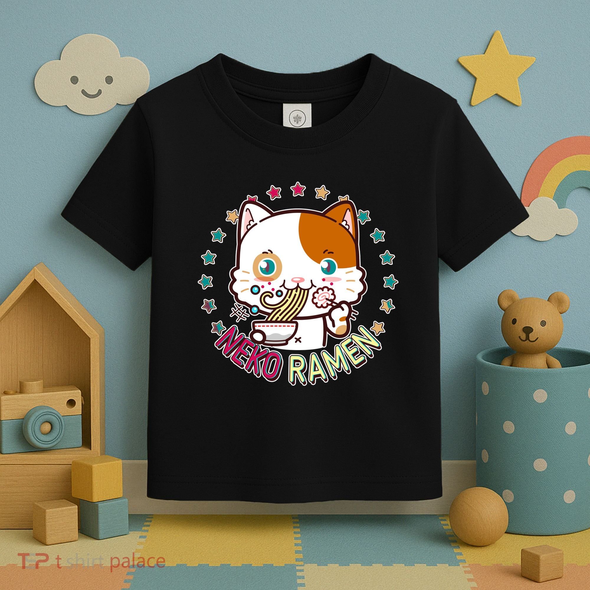 Neko Ramen Noodle Cat Toddler T-Shirt