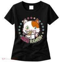 Neko Ramen Noodle Cat Women's T-Shirt thumb 0