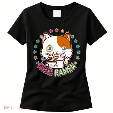 Neko Ramen Noodle Cat Women's T-Shirt