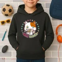 Neko Ramen Noodle Cat Kids Hoodie thumb 2