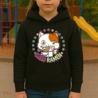 Neko Ramen Noodle Cat Kids Hoodie thumb 3