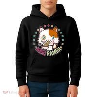 Neko Ramen Noodle Cat Kids Hoodie thumb 4