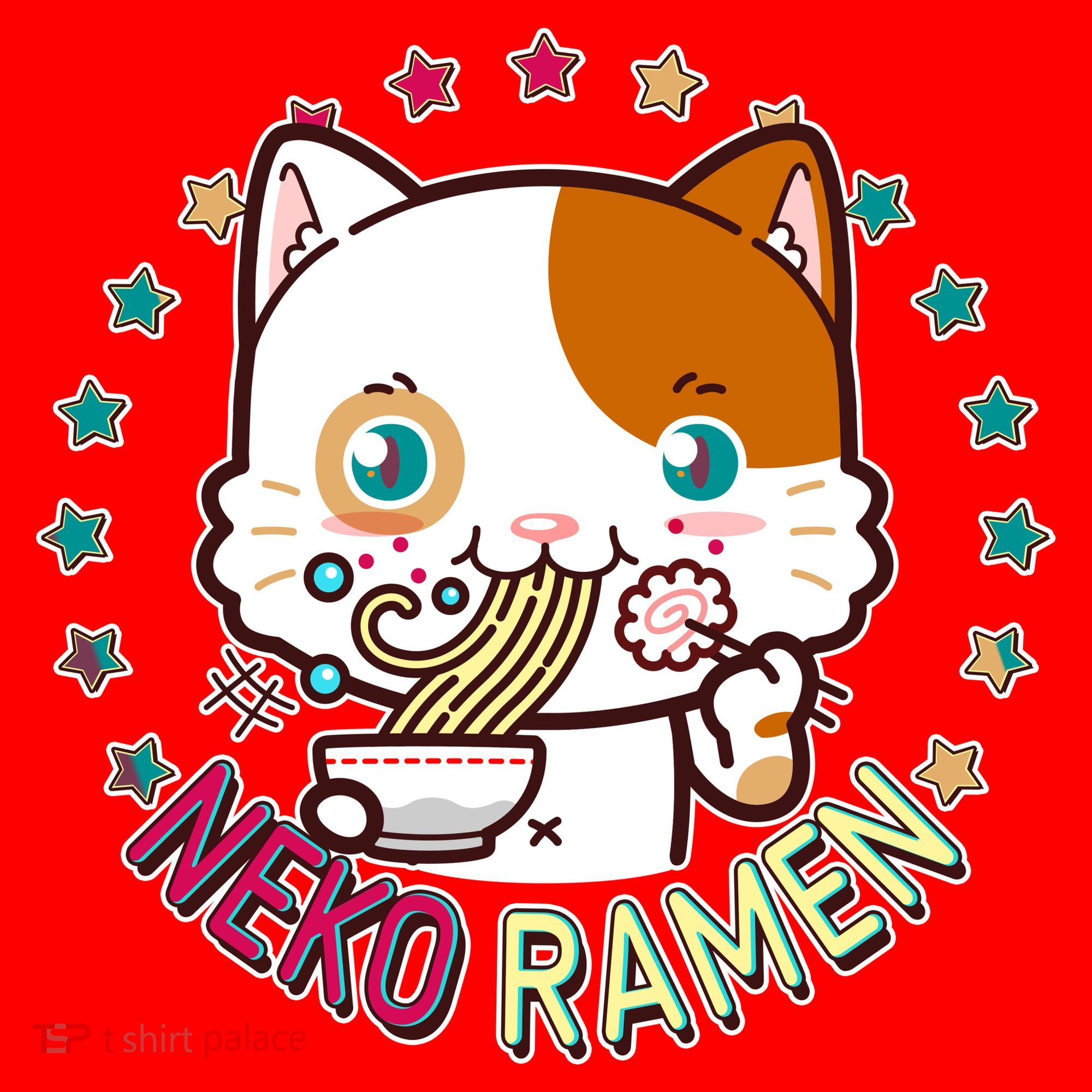 Neko Ramen Noodle Cat Santa Hat