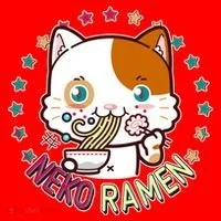 Neko Ramen Noodle Cat Santa Hat thumb 1