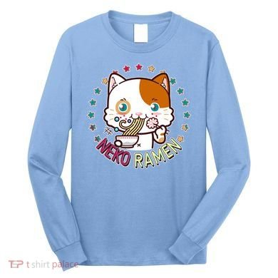 Neko Ramen Noodle Cat Long Sleeve Shirt