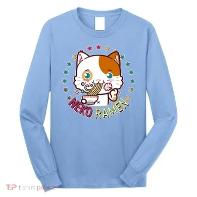 Neko Ramen Noodle Cat Long Sleeve Shirt