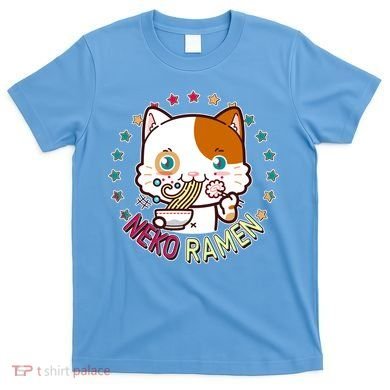 Neko Ramen Noodle Cat T-Shirt