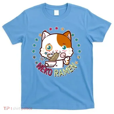 Neko Ramen Noodle Cat T-Shirt