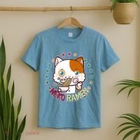 Neko Ramen Noodle Cat T-Shirt thumb 2