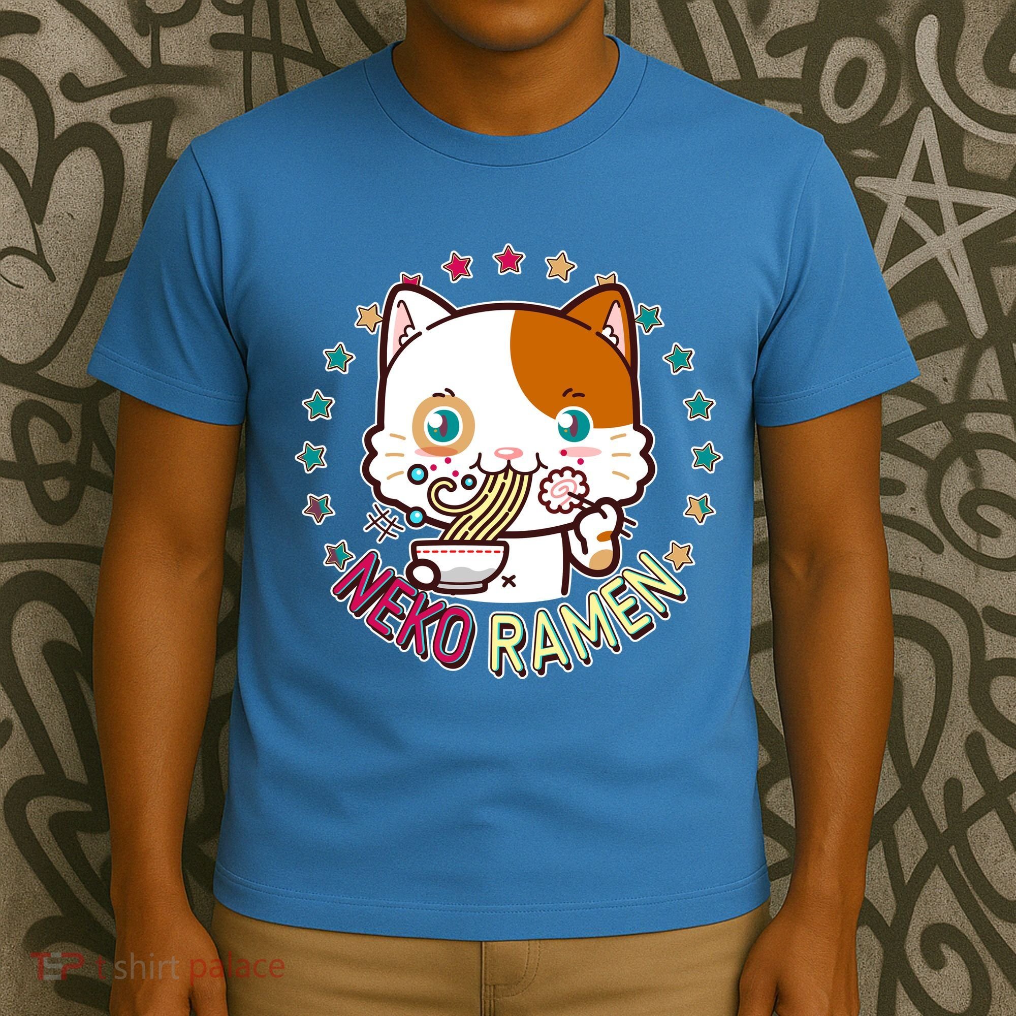 Neko Ramen Noodle Cat T-Shirt