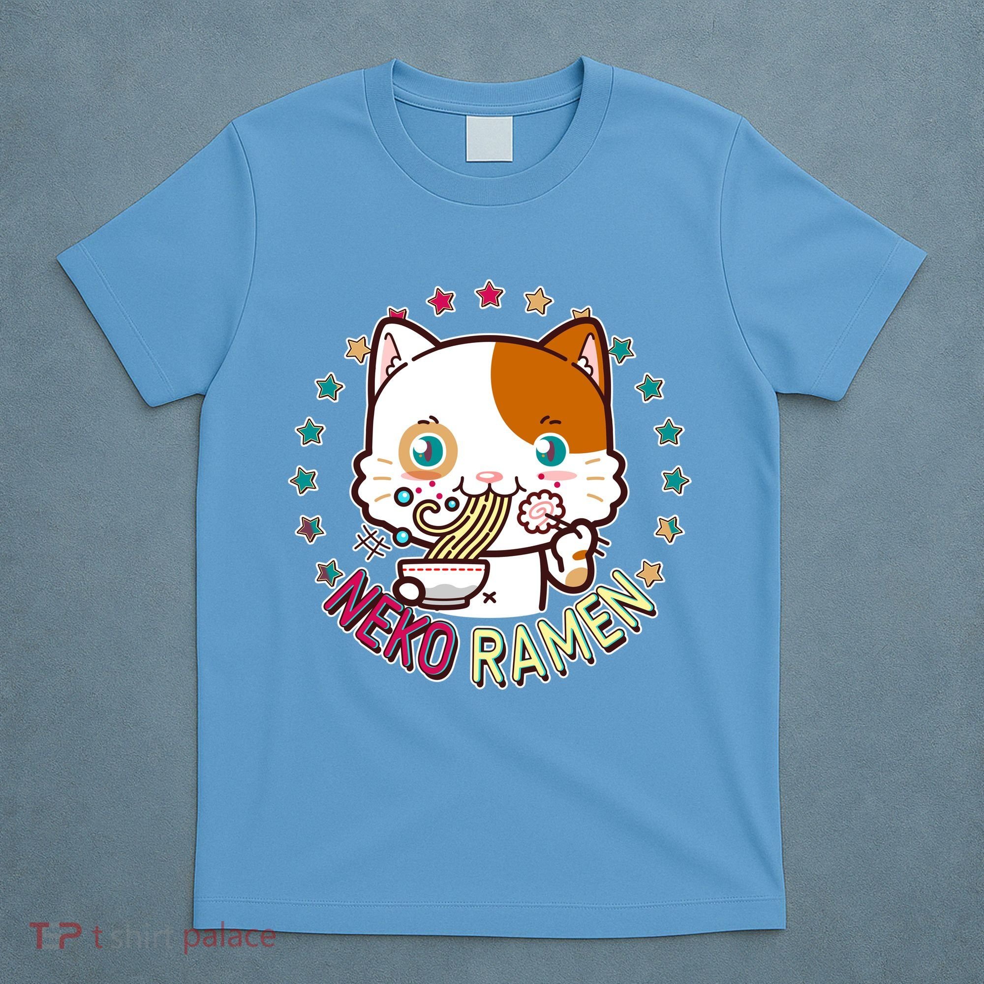 Neko Ramen Noodle Cat T-Shirt