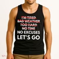 No Excuses Let's Go Gym Workout Tank Top thumb 3