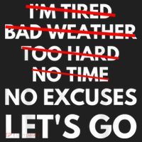 No Excuses Let's Go Gym Workout Golf Towel thumb 3