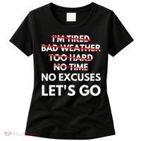 No Excuses Let's Go Gym Workout Women's T-Shirt thumb 0