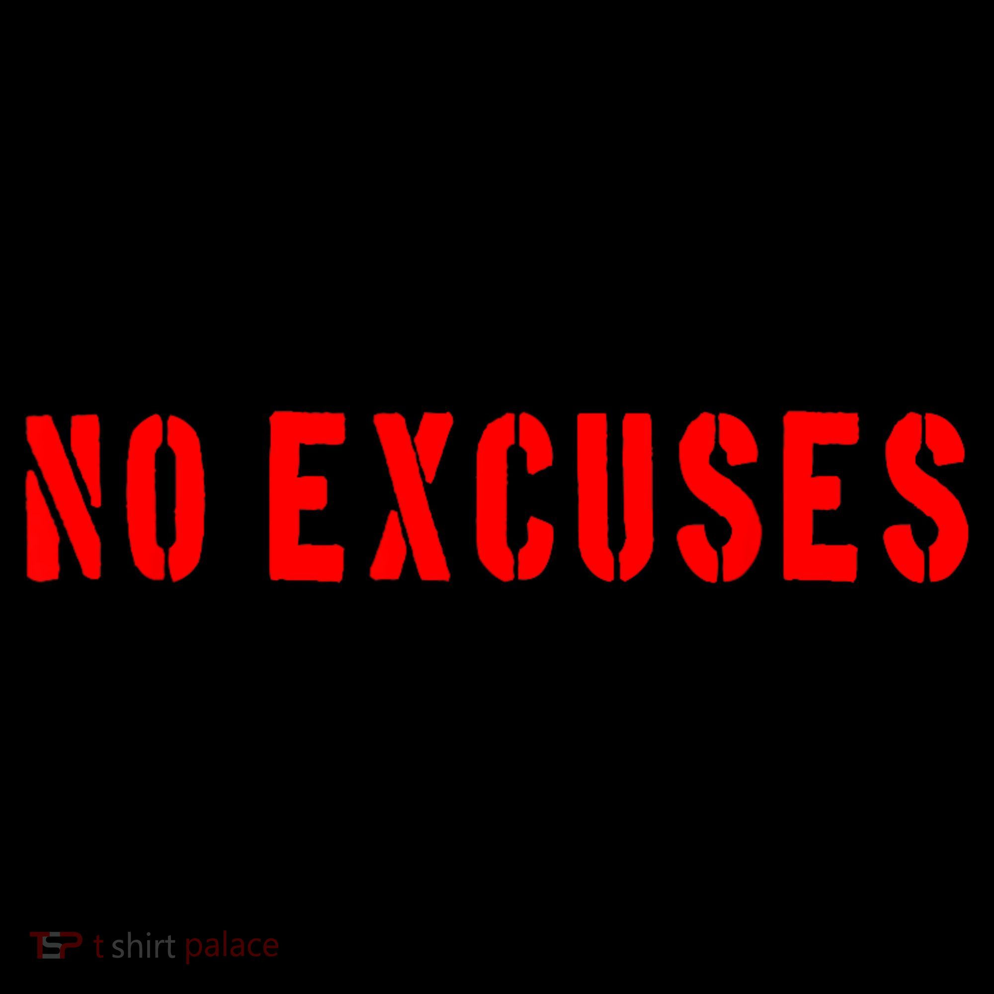 No Excuses Motivational Quote Women's Hoodie