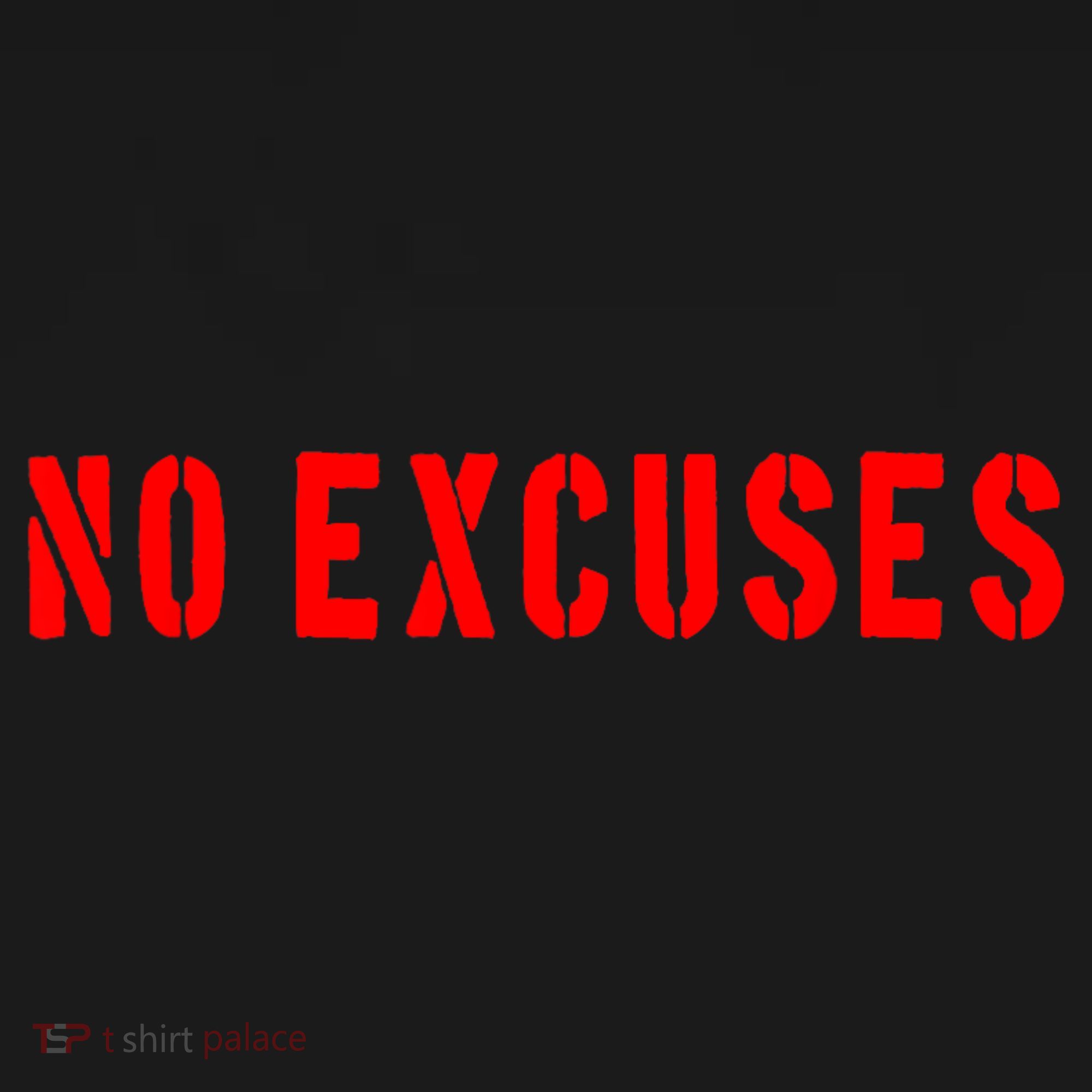 No Excuses Motivational Quote Ornament