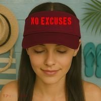 No Excuses Motivational Quote Visor thumb 2