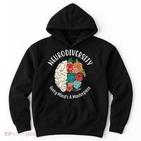 Neurodiversity Every Minds A Masterpiece Brain Floral Hoodie thumb 0