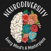Neurodiversity Every Minds A Masterpiece Brain Floral Apron thumb 3