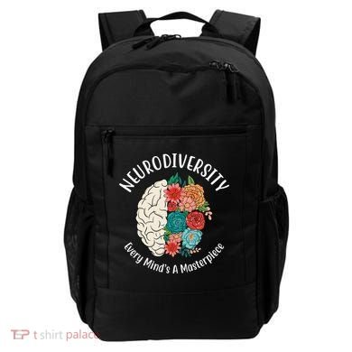 Neurodiversity Every Minds A Masterpiece Brain Floral Backpack