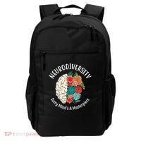 Neurodiversity Every Minds A Masterpiece Brain Floral Backpack thumb 0