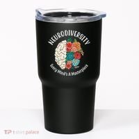 Neurodiversity Every Minds A Masterpiece Brain Floral Tumbler thumb 0