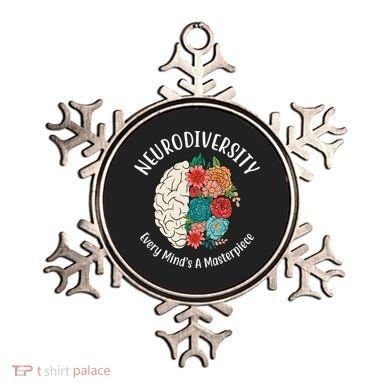 Neurodiversity Every Minds A Masterpiece Brain Floral Ornament