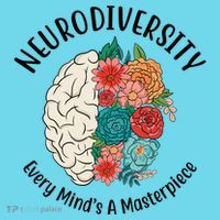 Neurodiversity Every Minds A Masterpiece Brain Floral Kids T-Shirt thumb 4