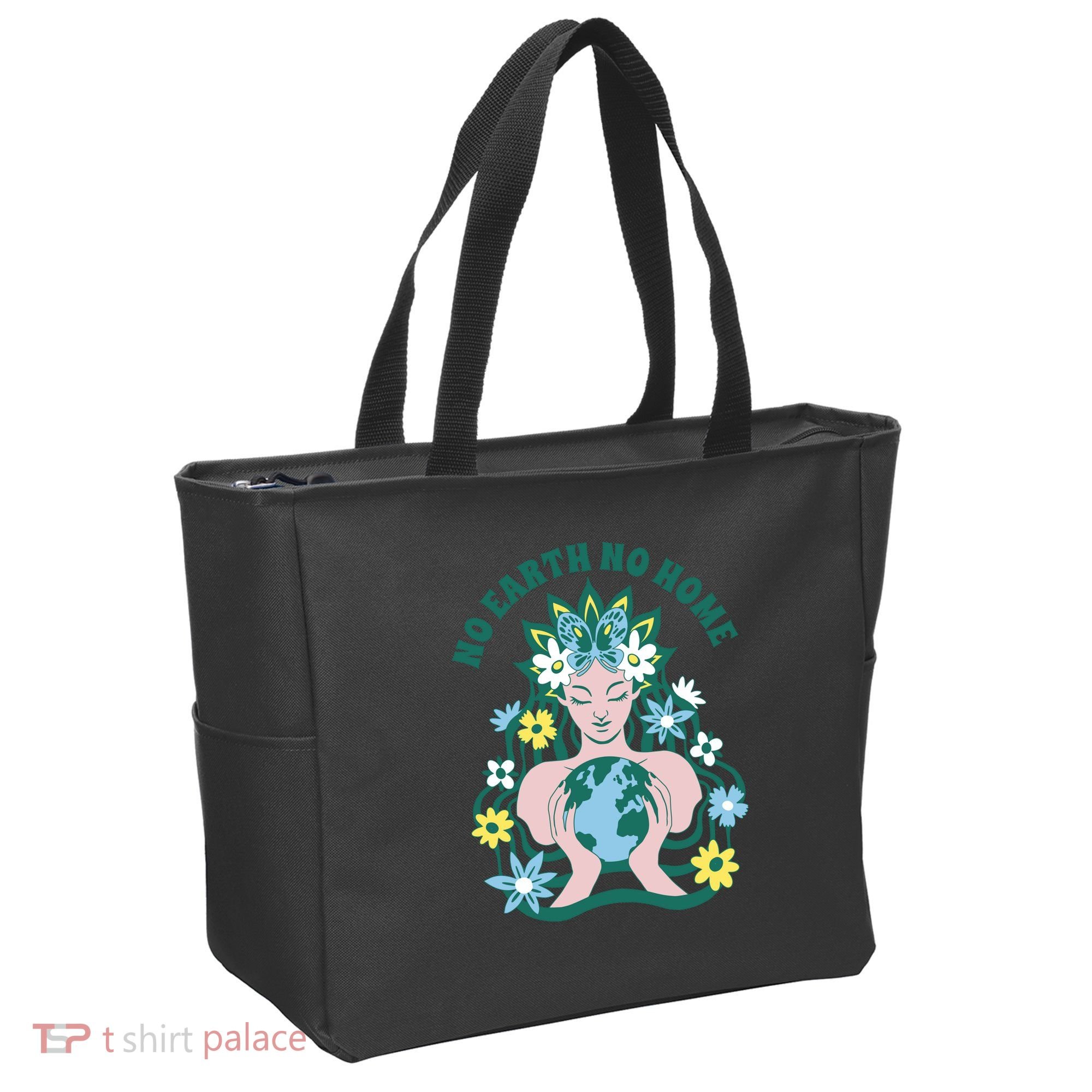 No Earth No Home Female Nature Tote Bag