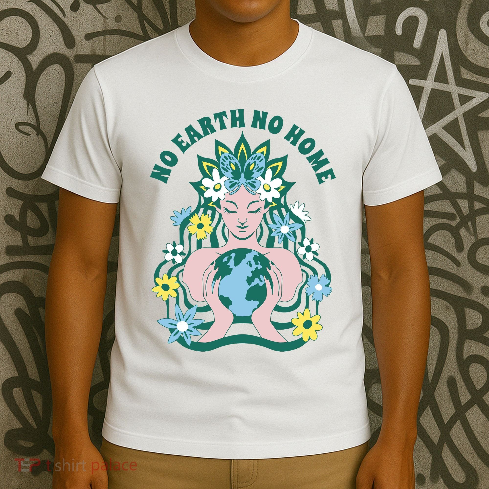 No Earth No Home Female Nature T-Shirt