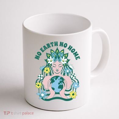 No Earth No Home Female Nature Coffee Mug back