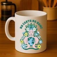 No Earth No Home Female Nature Coffee Mug thumb 4