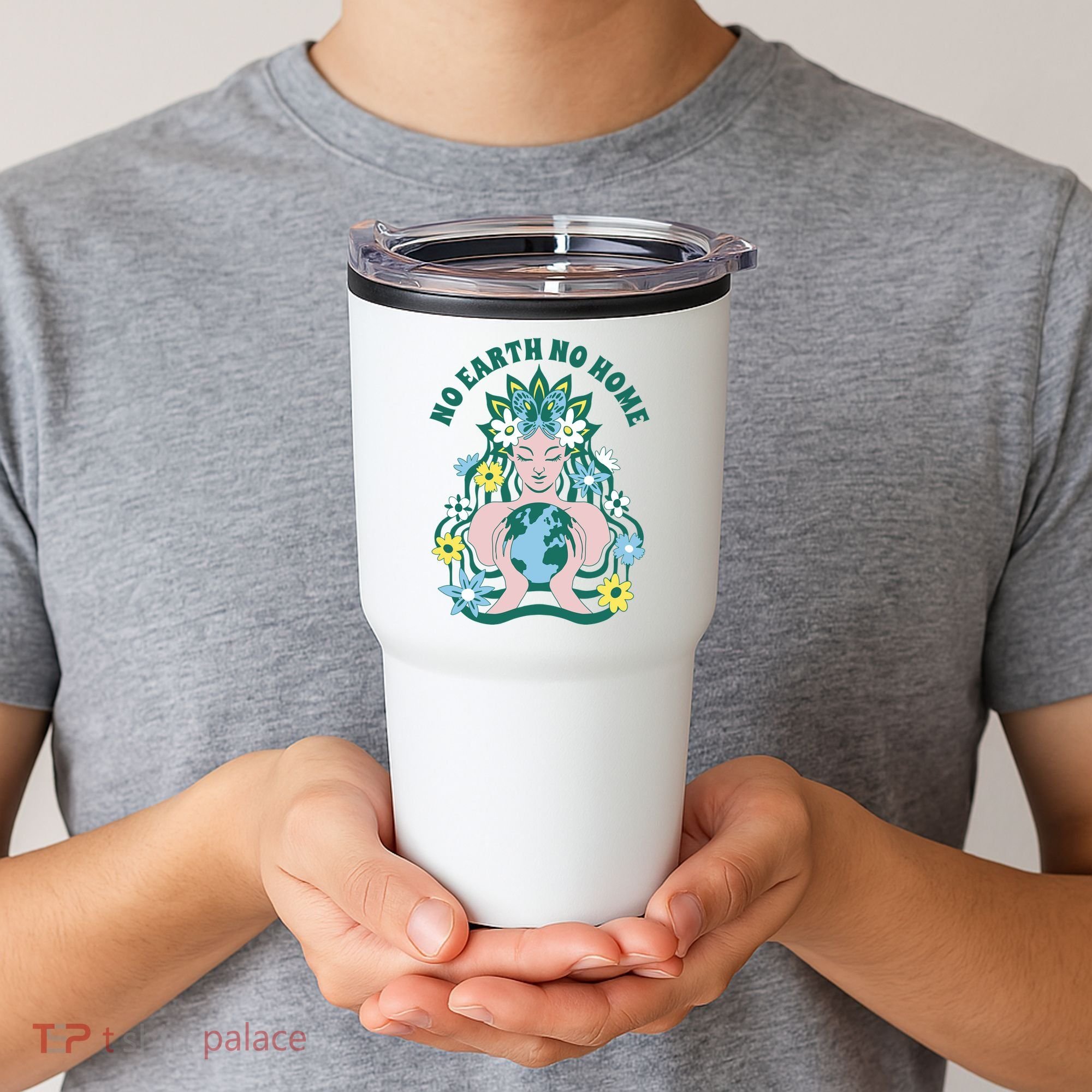 No Earth No Home Female Nature Tumbler