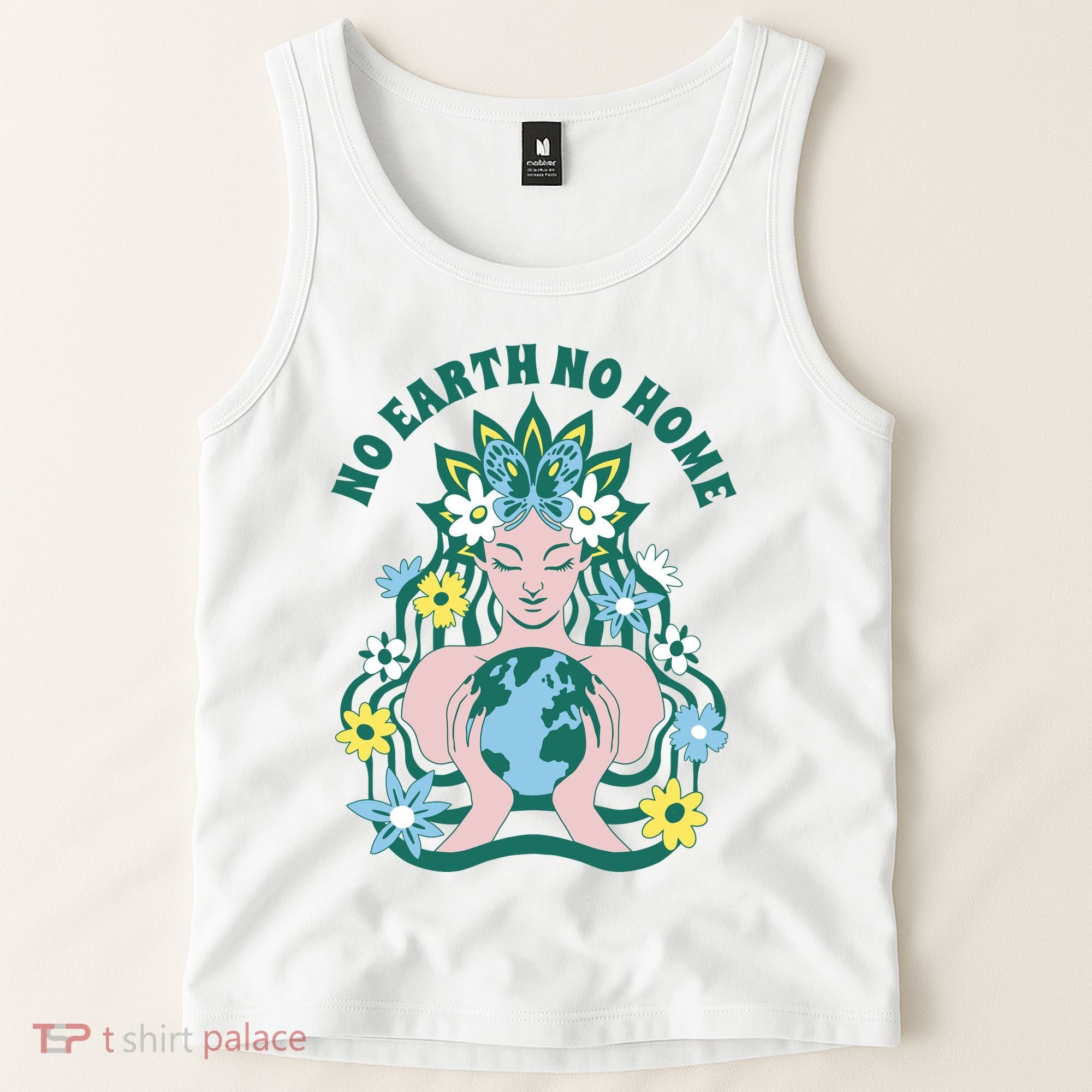 No Earth No Home Female Nature Tank Top