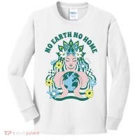 No Earth No Home Female Nature Kids Long Sleeve Shirt thumb 0
