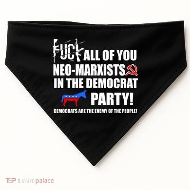Neo Marxist Democrats USA-Made Doggie Bandana