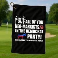Neo Marxist Democrats Golf Towel thumb 1