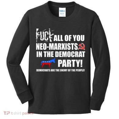 Neo Marxist Democrats Kids Long Sleeve Shirt