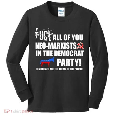 Neo Marxist Democrats Kids Long Sleeve Shirt