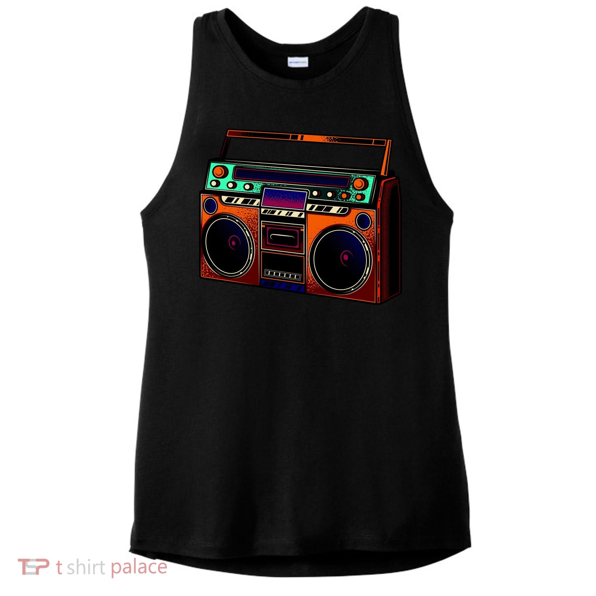 Neon Boombox Ladies PosiCharge Tri-Blend Wicking Tank