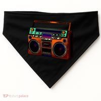 Neon Boombox USA-Made Doggie Bandana thumb 0