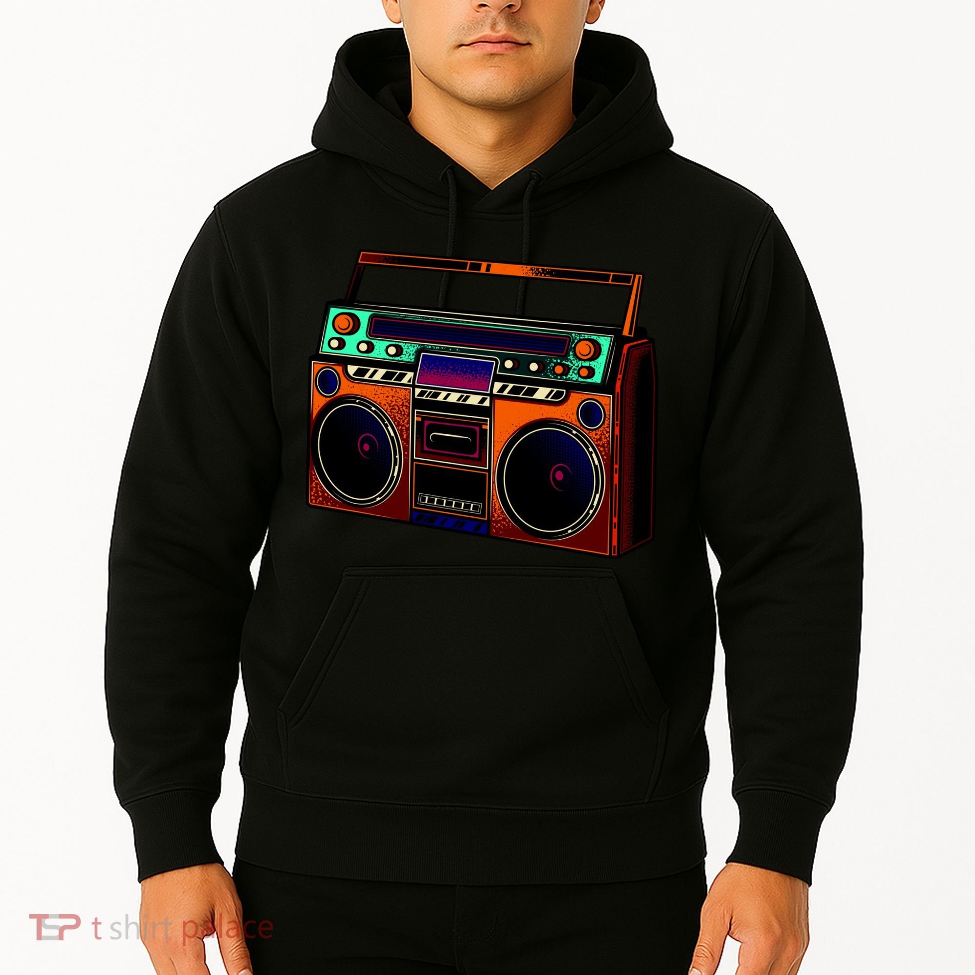 Neon Boombox Hoodie