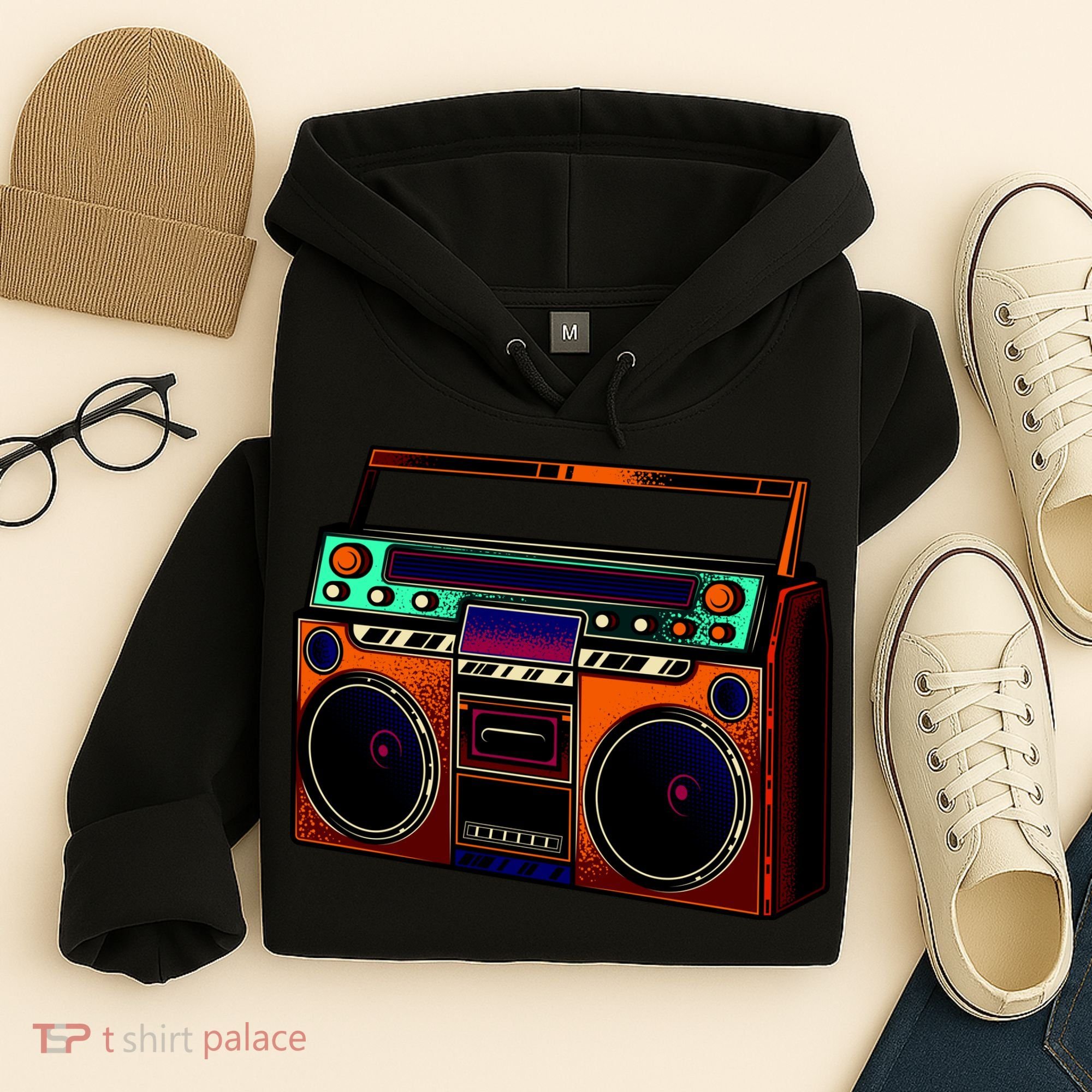 Neon Boombox Hoodie