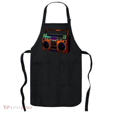 Neon Boombox Apron